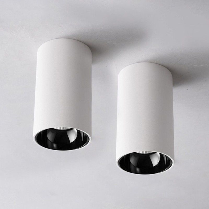 Harold Electricals 12W Antiglare Surface COB Spotlight (Cool White Light, Black Reflector)Pack of 1 Ceiling Light Ceiling Lamp  (White)