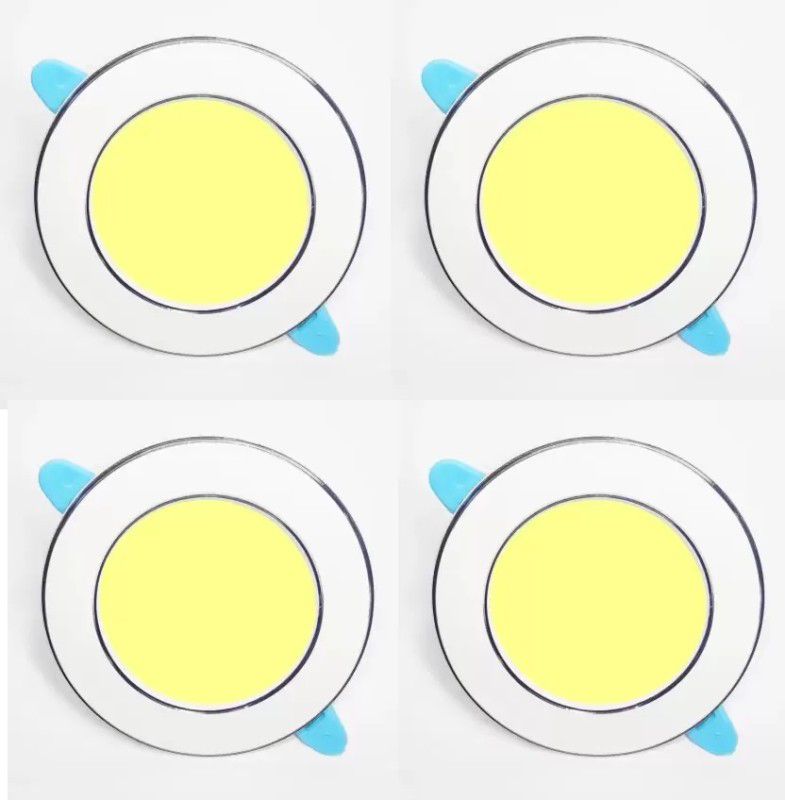 Dhija 9 Watt 4 Pcs Warm White ( Yellow ) Colour Conceal Light Downlight Ceiling Light Ceiling Lamp  (Yellow)