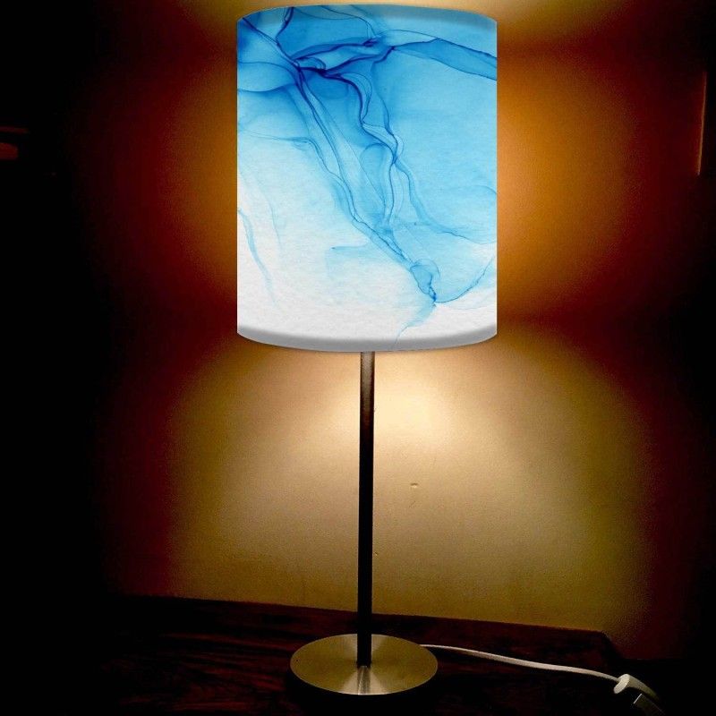 Nutcase Blue Ink Watercolor Table Lamp  (54 cm, Multicolor)