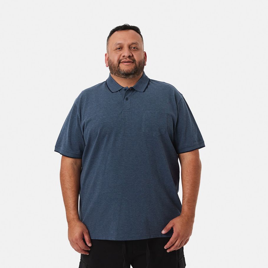 Men's Larger Size Birdseye Polo Shirt