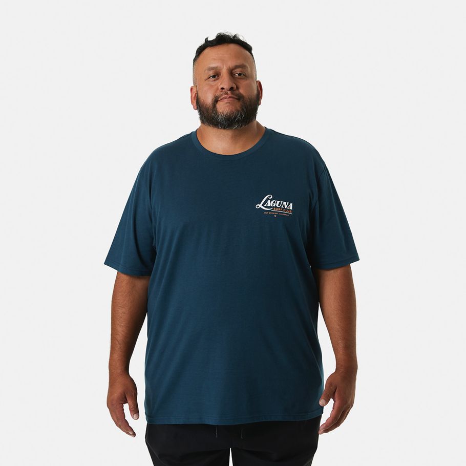 Men's Larger Size Print Short Sleeve T-shirt