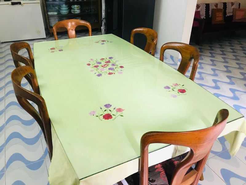 6 Chairs Segun wood Dining Table