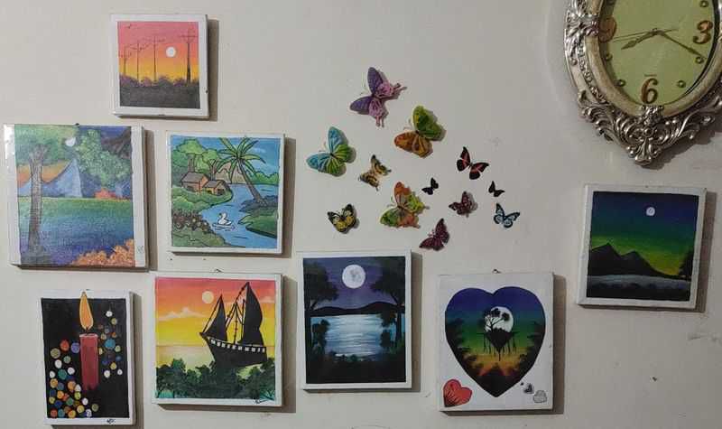 10 pieces canvas painting