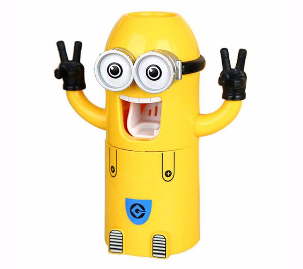 Minions toothpaste Dispenser and brush holder 