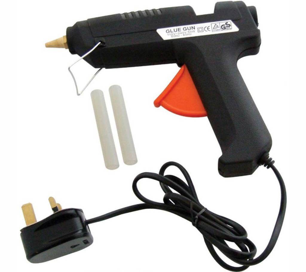 Electric Hot Melt Glue Gun (2 Pcs Glue Sticks)