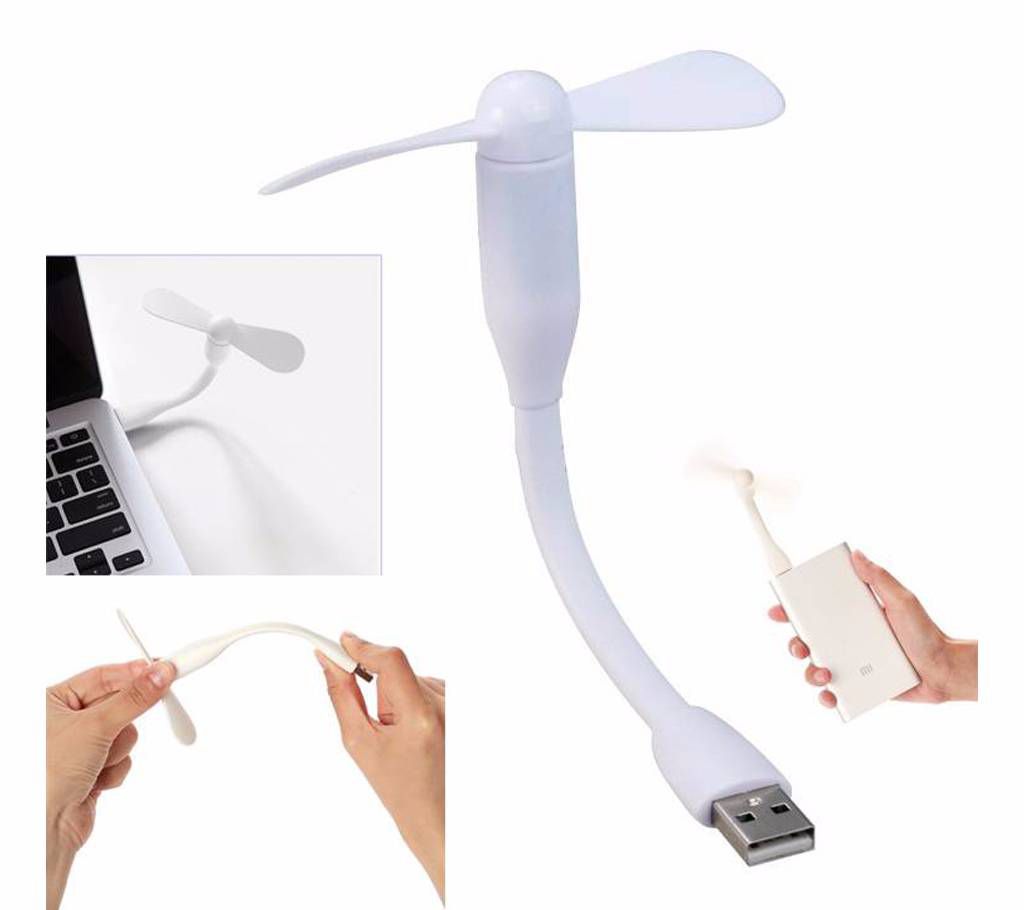 Mini USB Fan - White