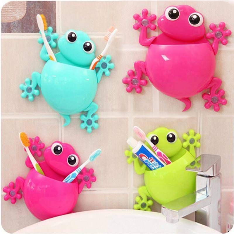 Gecko Toothpaste And Toothbrush Holder