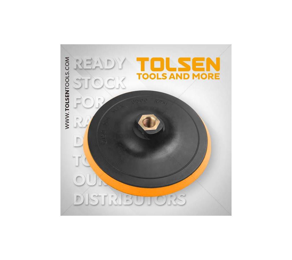 Tolsen Plastic Backing Pad with Velcro (115mm (M14x2) 77260