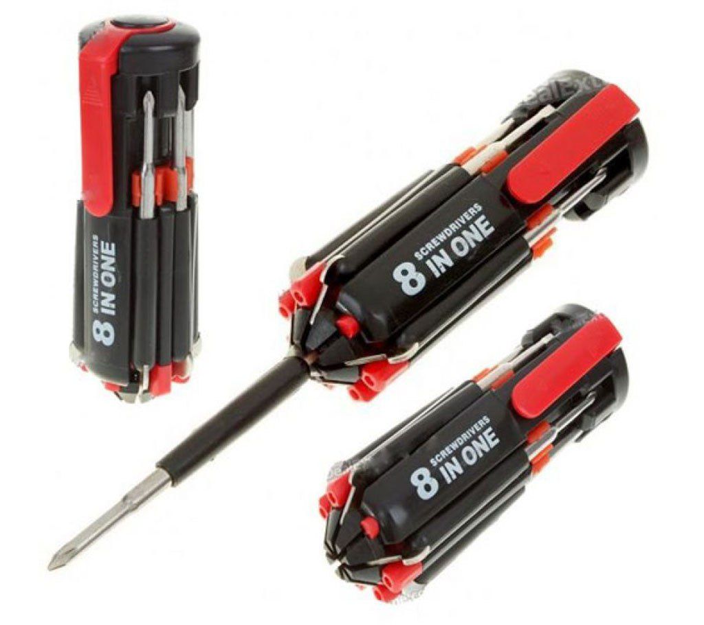 8 in 1 Screwdriver With Torch