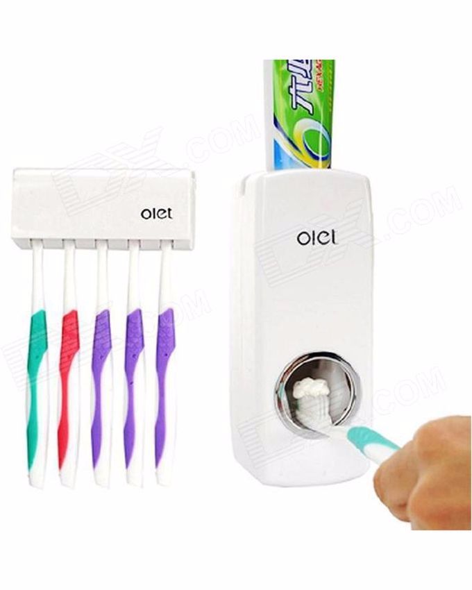 Touch Me Toothpaste Dispenser & Brush Holder  