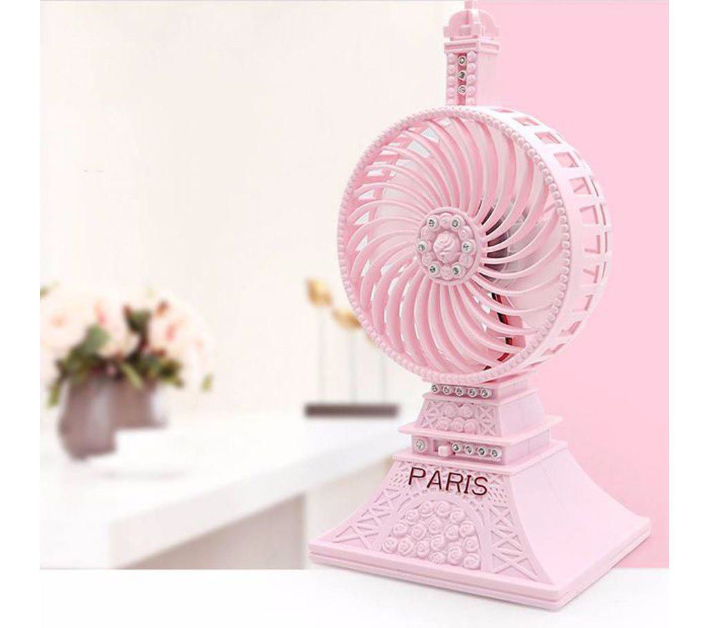 Paris Design USB Rechargeable Mini Fan