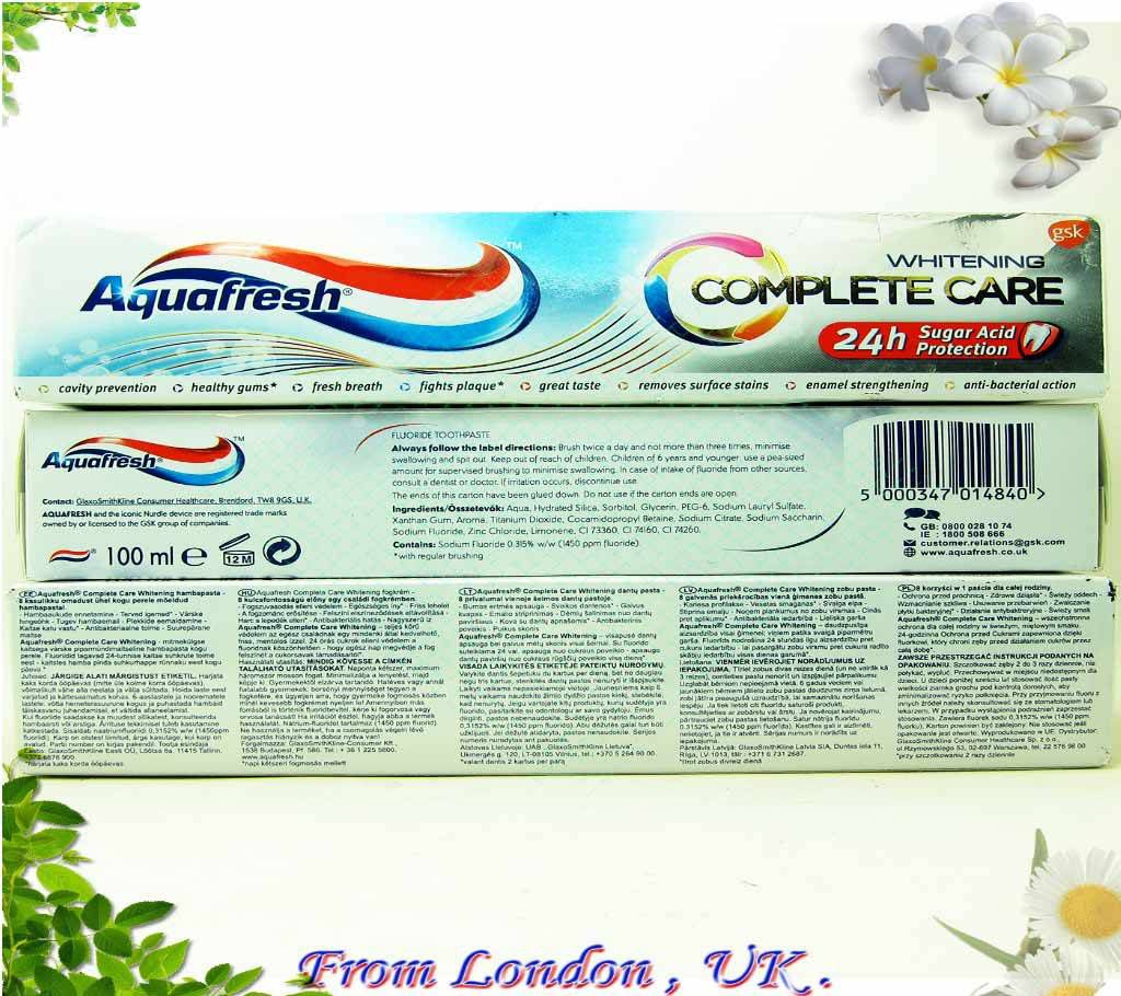 Aquafresh Complete Care Whitening Toothpaste 100ml