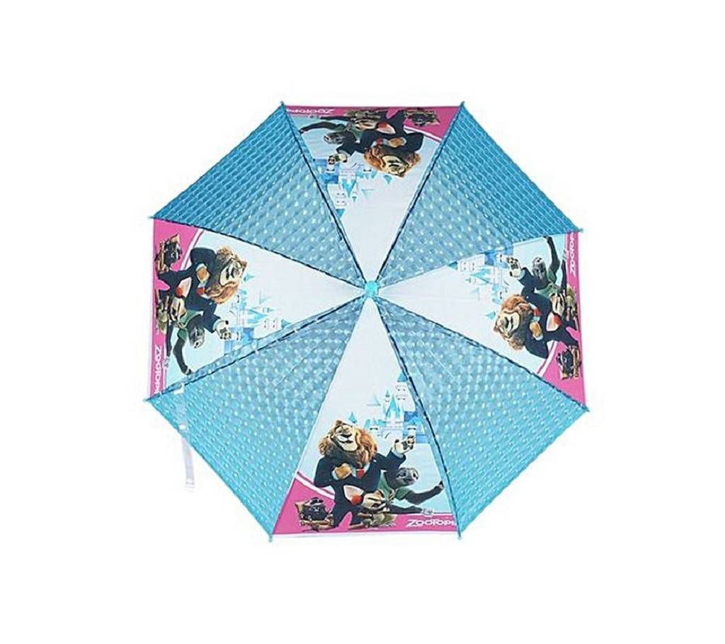 Sky Blue Kids Umbrella with whistler