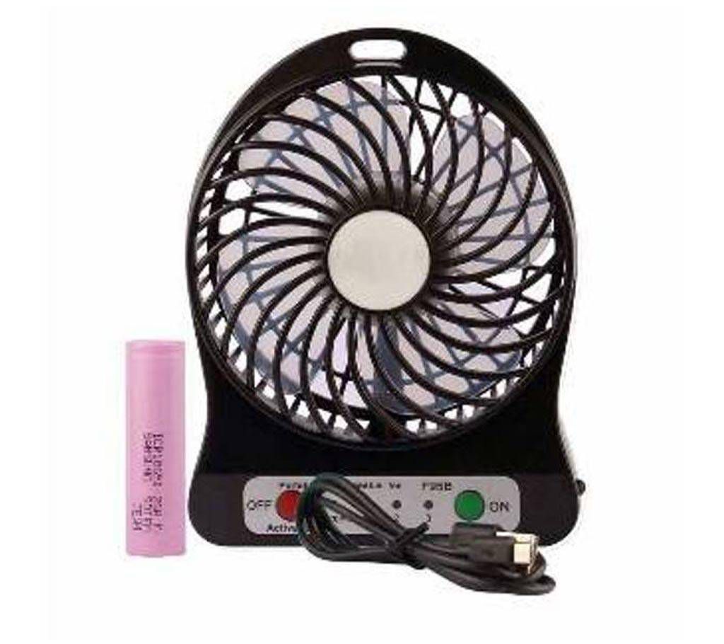 portable mini fan with LED light- 1 pc 