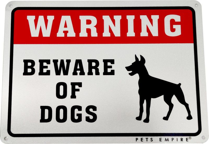 PETS EMPIRE Warning - Beware of Dogs Emergency Sign