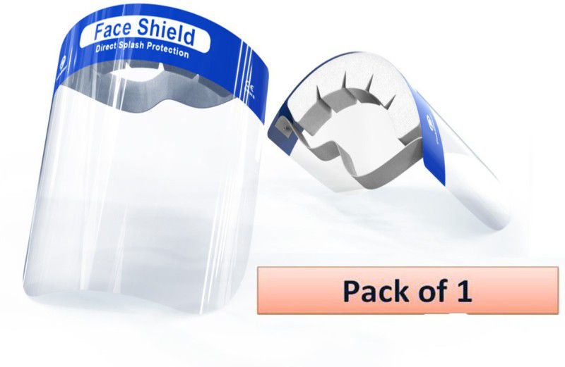 Qwistel FS-BLUE Face Shield Mask Full Face Protection (Pack of 1) Safety Visor  (Size - M)