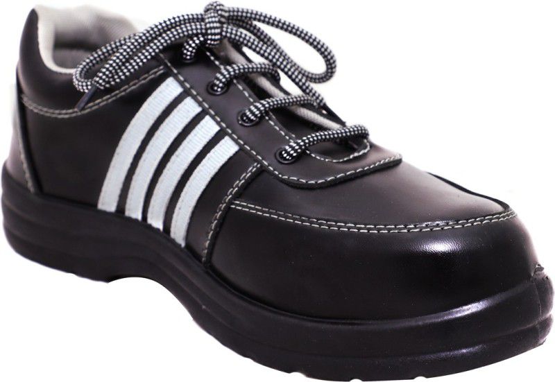 Safies STAR POLO Safety Shoes Steel Toe Synthetic Leather Safety Shoe  (Black, SB)