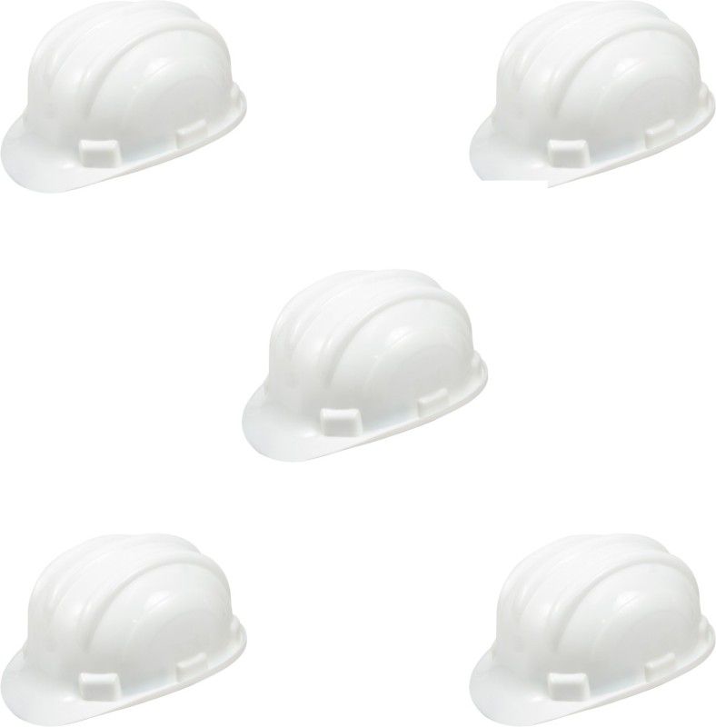 Spartan WSHR_PK5 ISI Marked Safety Helmet with Ratchet Type , White (Pack of 5) Construction Helmet  (Size - M)