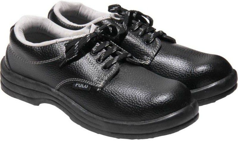 IndCare 8 Steel Toe PVC Safety Shoe  (Black, S1)