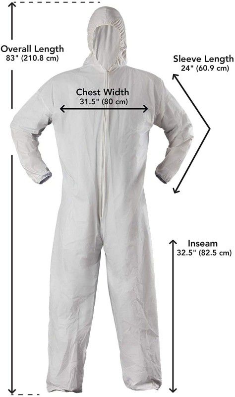 Jaipurlinen PPE-W Safety Jacket  (White)