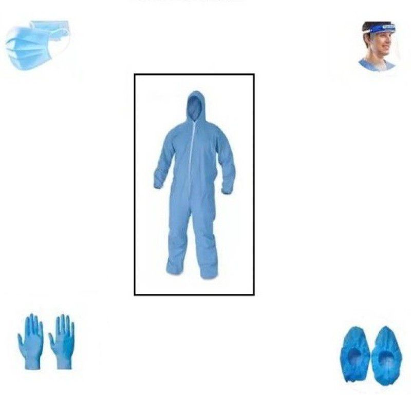 L&D GROUP Safety PPE KIT Safety Jacket  (BLUE)