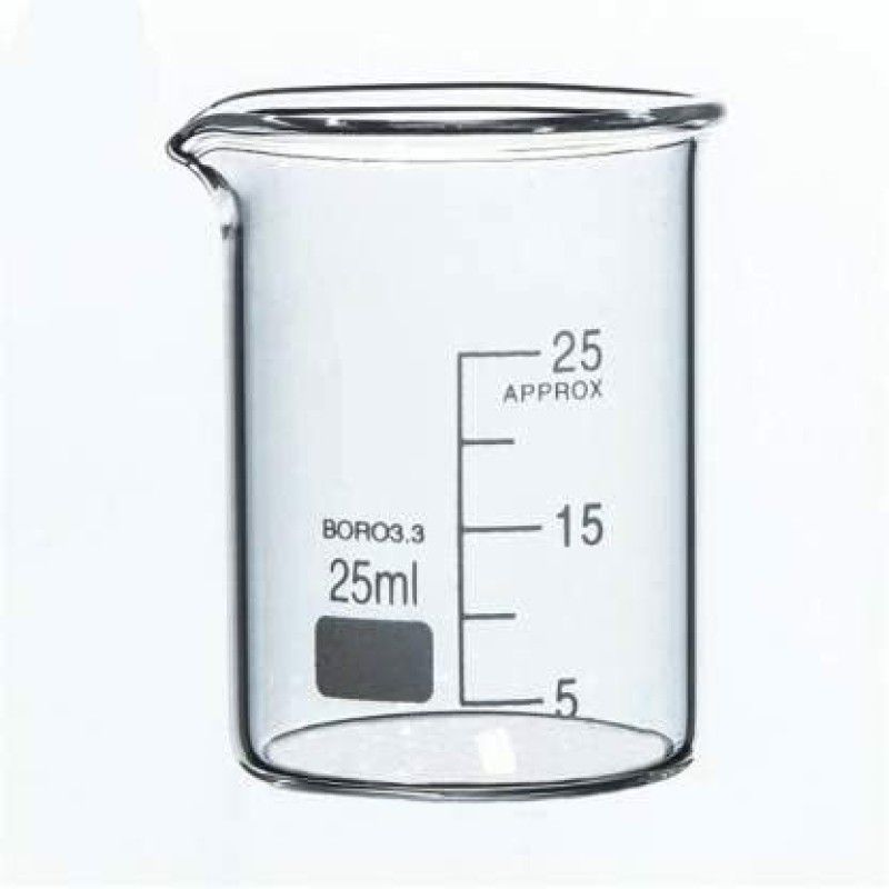HINDVA SCIENTIFIC 25 ml Low Form Beaker  (Pack of 1)