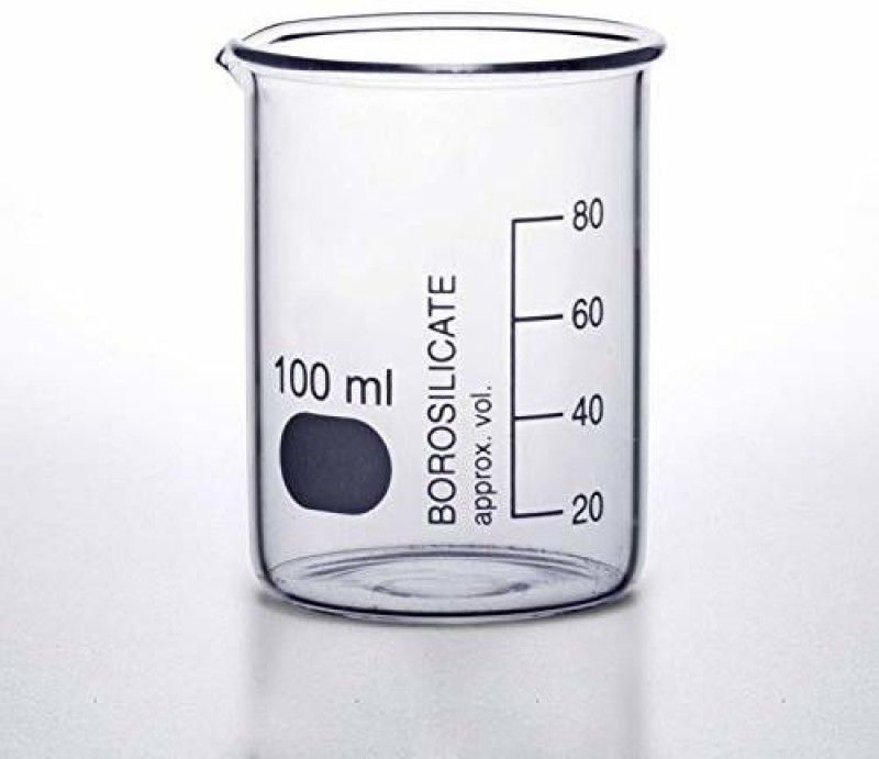 UNNAVMIRACHEM 100 ml Low Form Beaker  (Pack of 4)