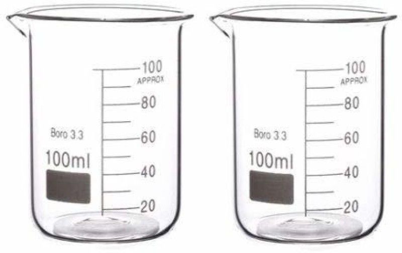 Apex Labs 100 ml Low Form Beaker  (Pack of 2)