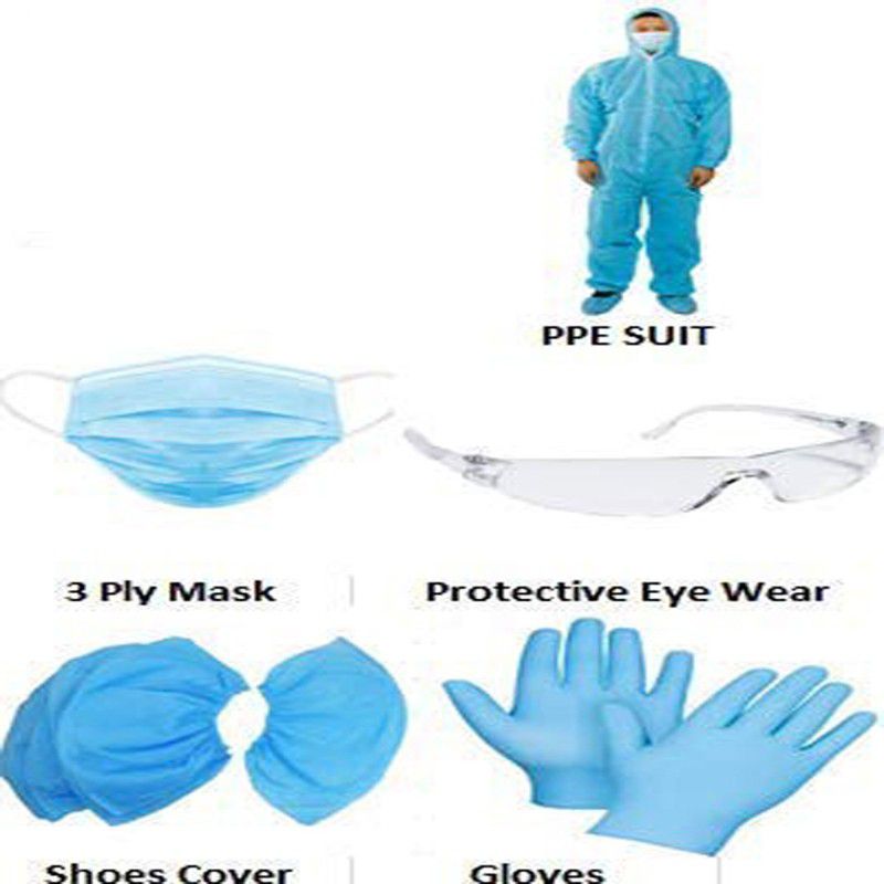 LoveBeauty PPE KIT SAFETY JACKET Safety Jacket  (BLUE)