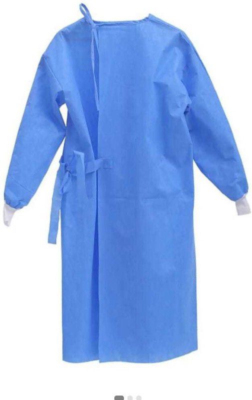 Universal 80 GSM Surgical Gown Safety Jacket  (Sky Blue)
