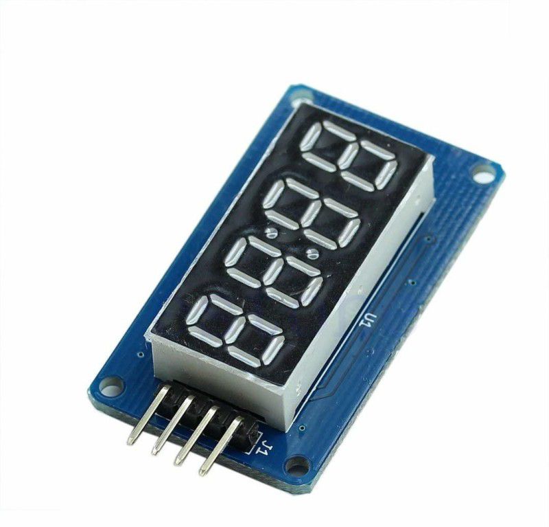 circuitcomponents TM1637 4 Bits Digital Tube LED Display Module With Clock Display for Arduino LED Display