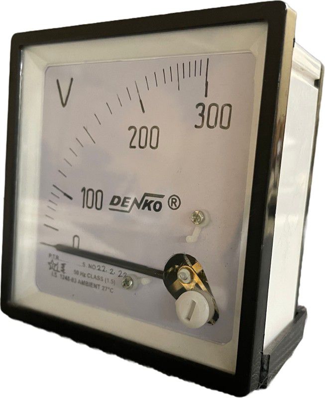 Sidozi AC Voltmeter 300V 96x96 for Panel Mounting Voltmeter  (Analog)