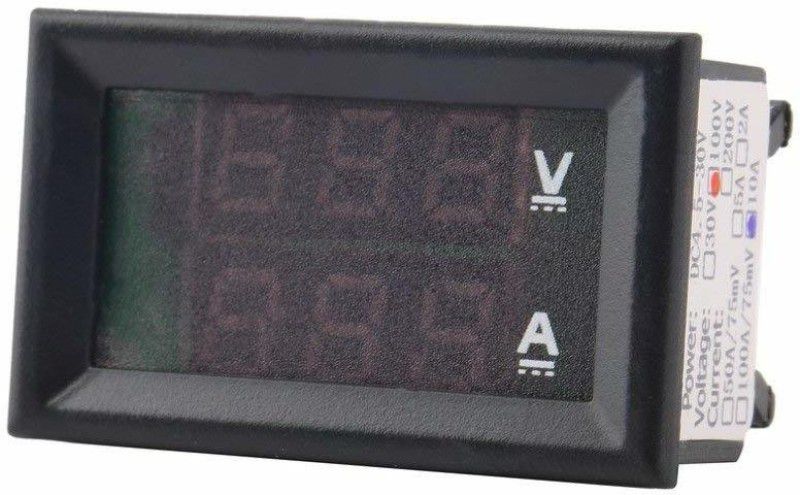 UG LAND INDIA DC 0-100V 10A Voltmeter Ammeter Red+ Blue LED Amp Dual Digital Volt Meter Gauge LED Display Voltmeter  (Digital)