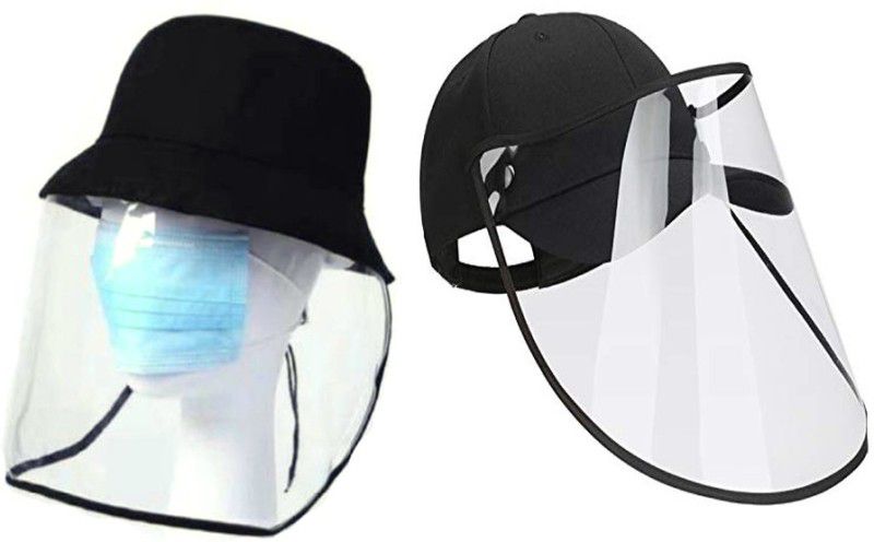 JMB HEALTH AND SAFETY Transparent Protective Cap Face Shield Combo Safety Cap  (Size - NA)