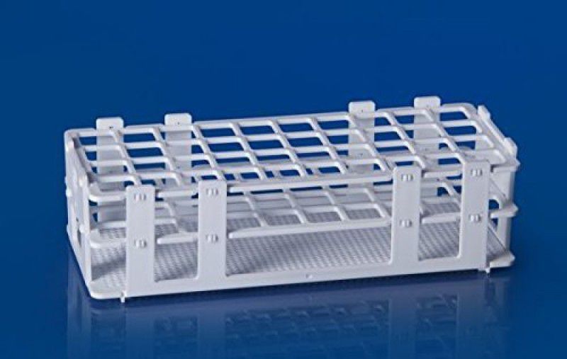 newverma Test Tube Stand 20mmx 40 tubes (Wire Pattern) pack of 2 Polypropylene Test Tube Rack  (20mmx 40 tubes White)