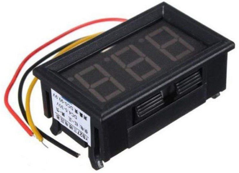 REES52 0-200v Measure 0.56 inch Green LED Voltage Panel Meter Voltmeter 4.5-30v Power//0-200v Three Line, Power Supply 4.5-30v Digital Display/Digital Voltage Meter Voltmeter  (Digital)