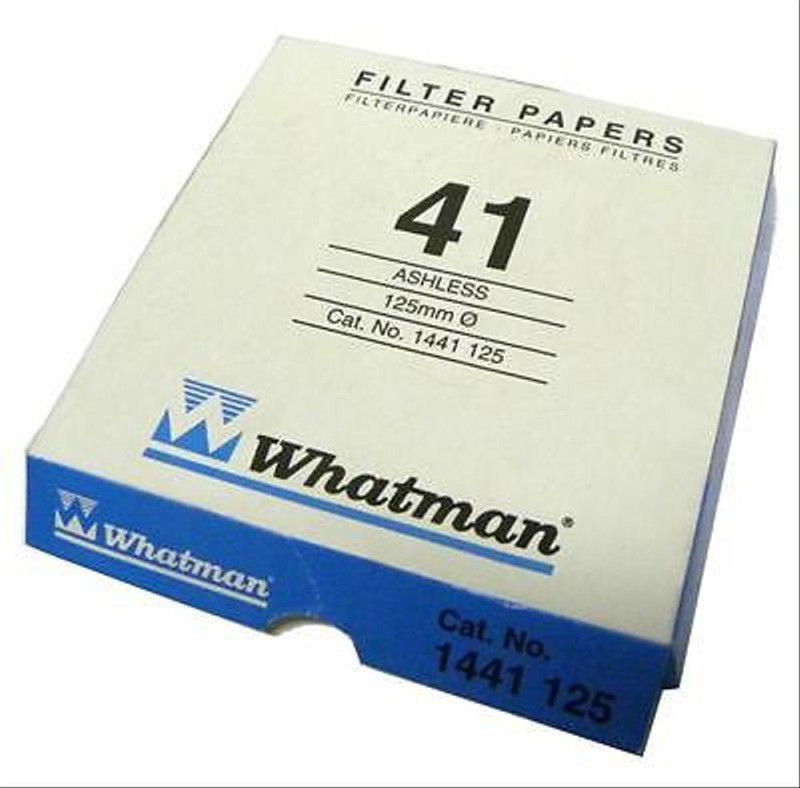 whatman Qualitative Filter Papers Grade 41 : 12.5 cm (white) pH Yellow Litmus Papers  (Pack of 100)