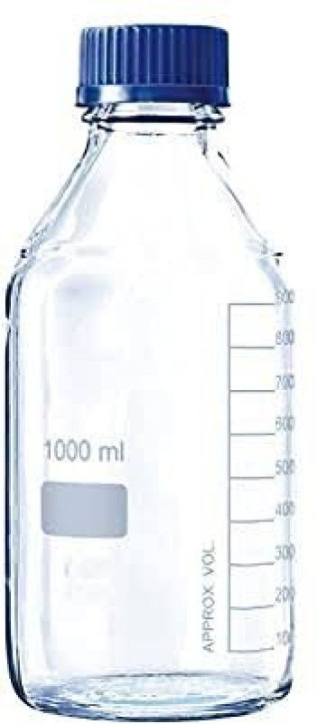 Rawal Polypropylene Reagent Bottle, 1000 ml, Wide Neck, Auto clavable, Leak Proof Laboratory Dropper Bottle  (Plastic 1000 ml Pack of1)