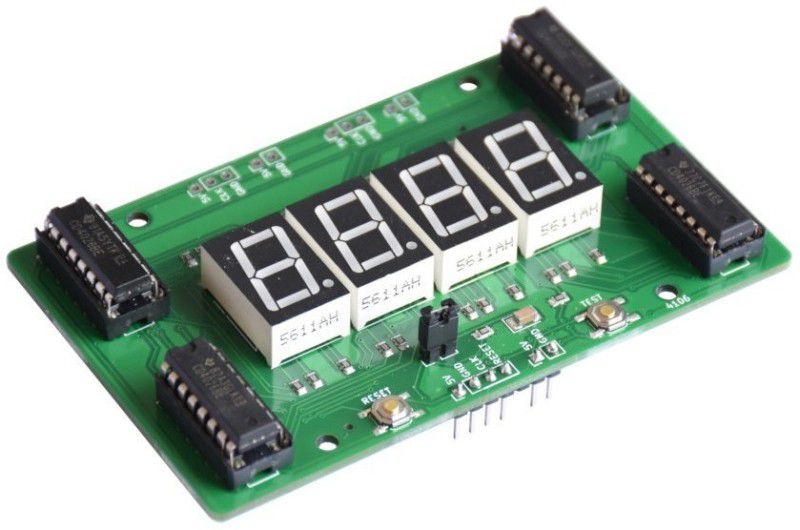 HaberOcean 4 digit up counter module using CD4026, Double-Sided PCB