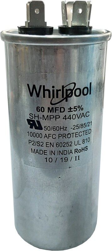 Whirlpool Original 60 MFD Capacitor For Air Conditioner Power Capacitor  (Pack of 1)