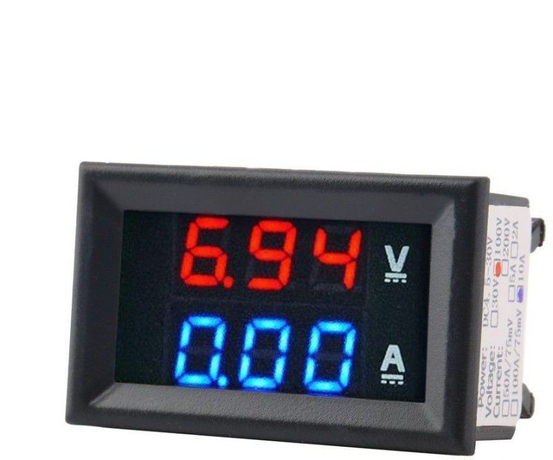 VGS MARKETINGS Digital Voltmeter Ammeter DC 100V 10A Panel Amp Volt Current Meter LED DISPLAY Voltmeter Ammeter DC 100V 10A Panel Amp Volt Display Ammeter