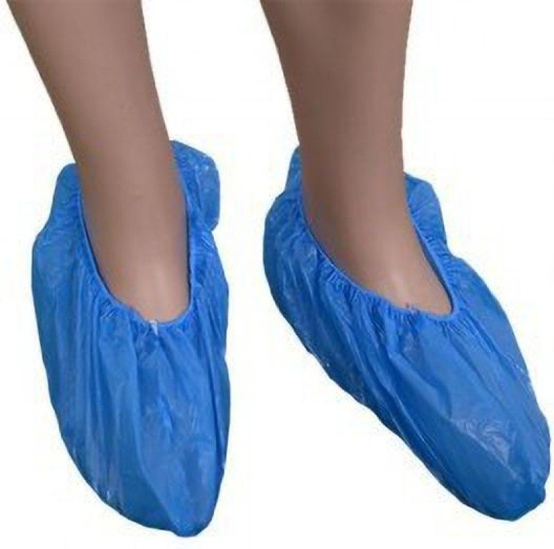 AROGYA Pack of 100 Plastic Blue Boots Shoe Cover  (Free Pack of 2)