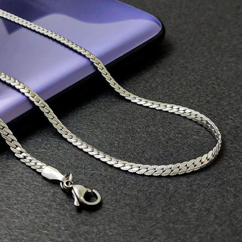 Sterling Silver Plated Stainless Steel Chain
