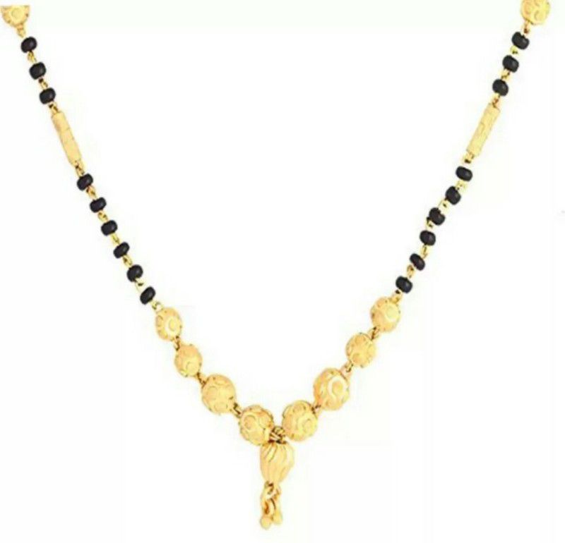 MAHARANI GOLD PLATED PLATED ALLOY MANGALSUTRA FOR WOMEN (GOLD) Alloy Mangalsutra