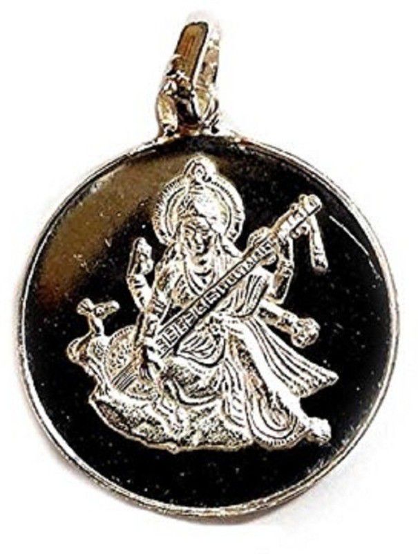 Shri Saraswati Yantra Pendant In Pure Silver (6 Gms) Silver Silver Pendant