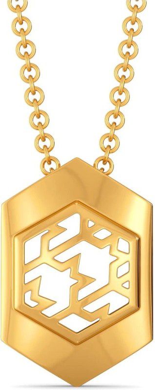 Melorra 18KT Tweed Breed Gold Pendant 18kt Yellow Gold Pendant