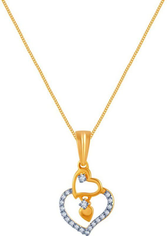 PC Chandra Jewellers DIAMOND COLLECTION 18kt Yellow Gold Pendant
