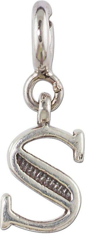 Fourseven Jewellery 925 Sterling Silver Letter S Charm Sterling Silver Link Charm