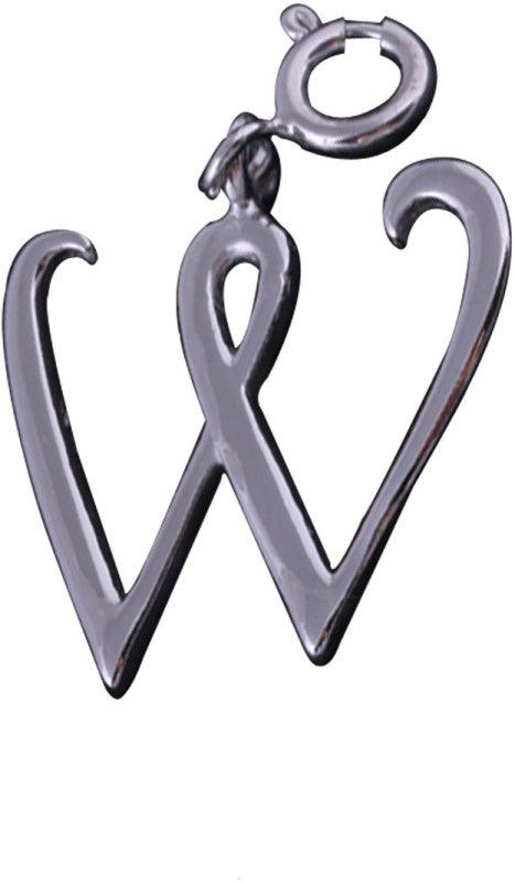 Fourseven Letter W Pendant Sterling Silver Link Charm