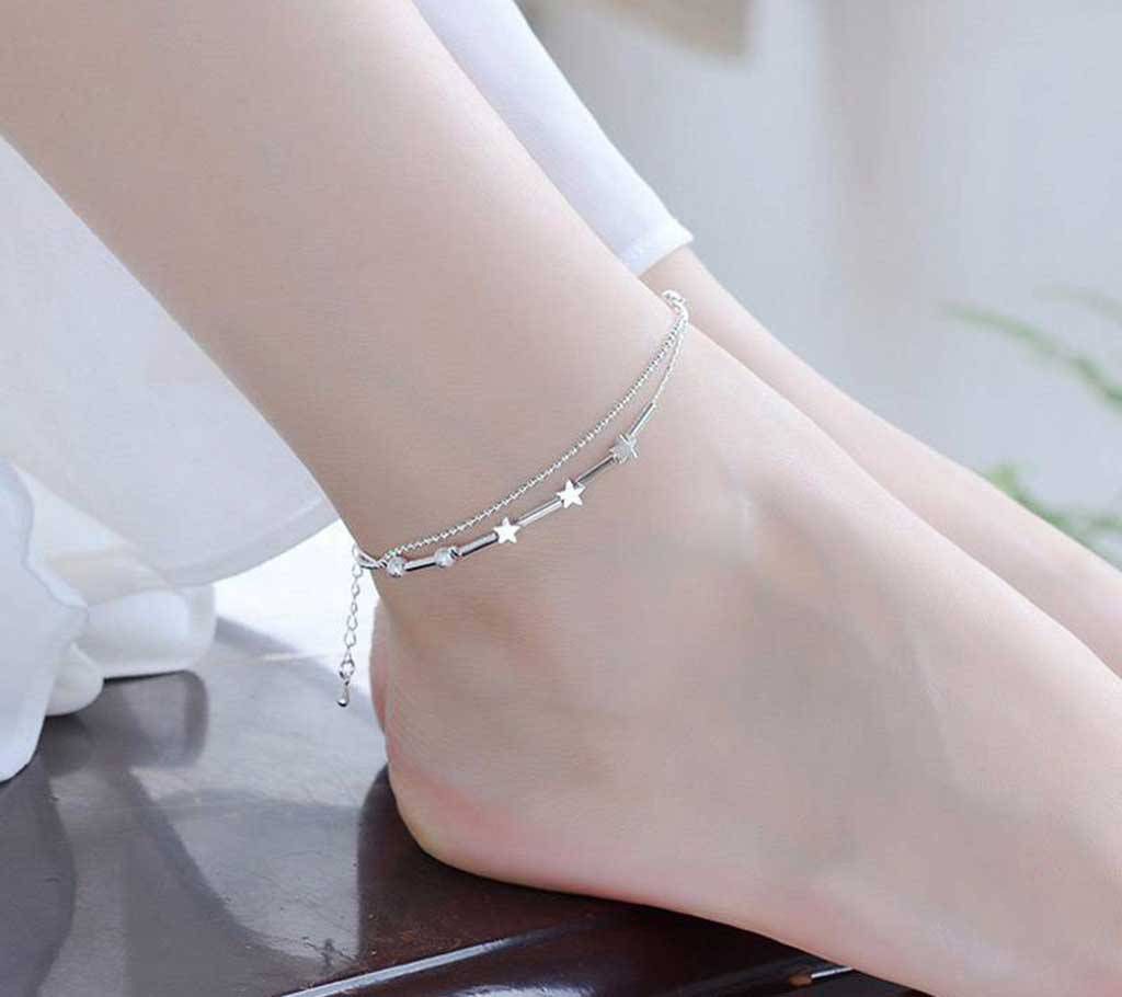 Stars Alloy Chain Anklets